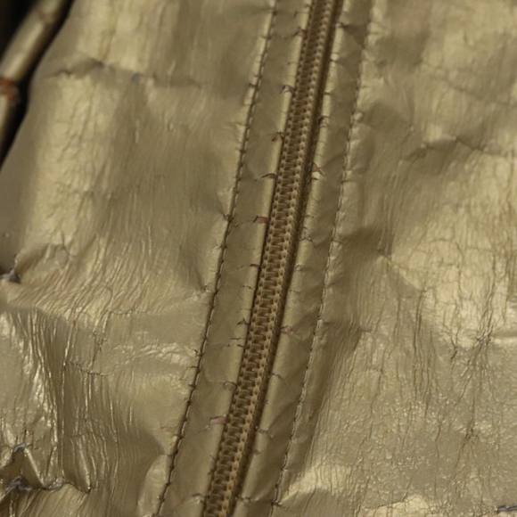 CHANEL Hand Bag Coated Canvas Gold Tone CC Auth 107865 - Picture 10 of 16